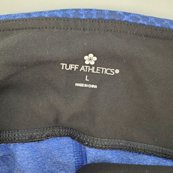 Tuff athletics blue large leggings gym workout - Picture 6 of 8